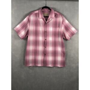 Tommy Bahama Dress Shirt Men's Size XL Plaid Casual